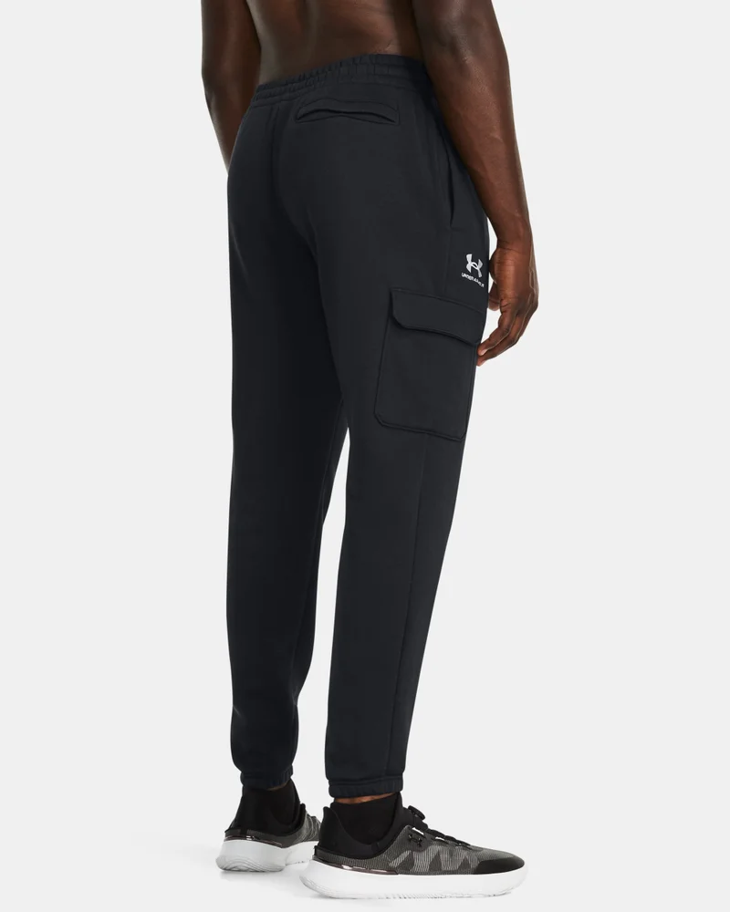 Under Armour black Men's Icon Fleece Cargo Pants for Men | Best Price UAE